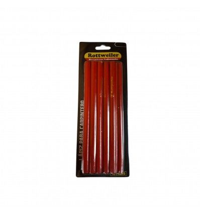 Lápiz carpintero de 18cm blister x12 Rottweiler EVOL1351