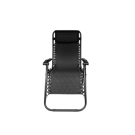 Reposera Luxury Home LH-212 5 Posiciones Negro