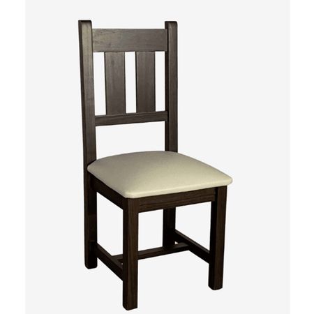 Silla Silvia Asiento Ecocuero Mobilia Castagno