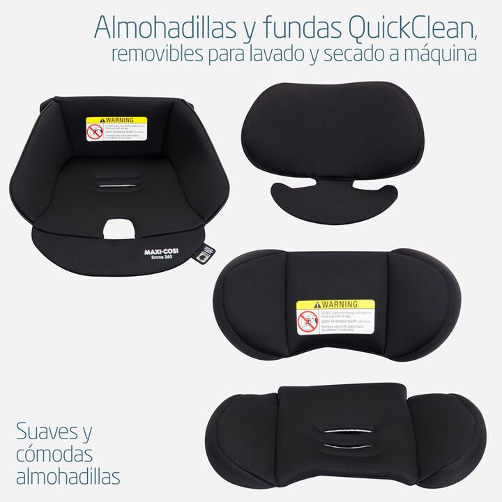 Butaca de seguridad 360° Maxi Cosi Emme Midnight Black - Vista 9