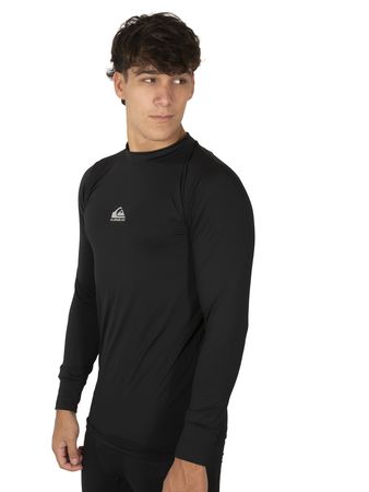 Remera Térmica Quiksilver Snow Territory Hombre Snow Negro