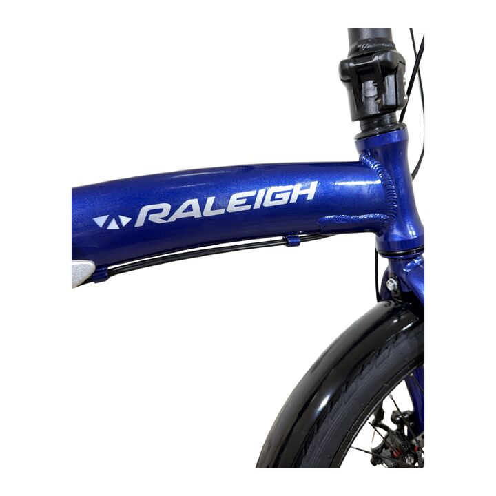Bicicleta Plegable Raleigh Curve / Azul / Cuadro de aluminio / Frenos a disco mecanico / 6Vel. / Rodado 20". - Vista 4