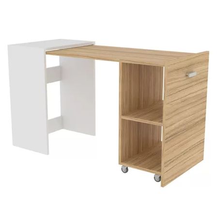 Escritorio Plegable Coco y Blanco