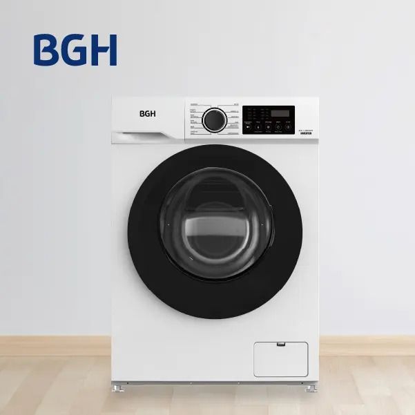 Lavarropas Bgh Inverter Carga Frontal 6kg Bwfe06w24ar Color Blanco - Vista 4