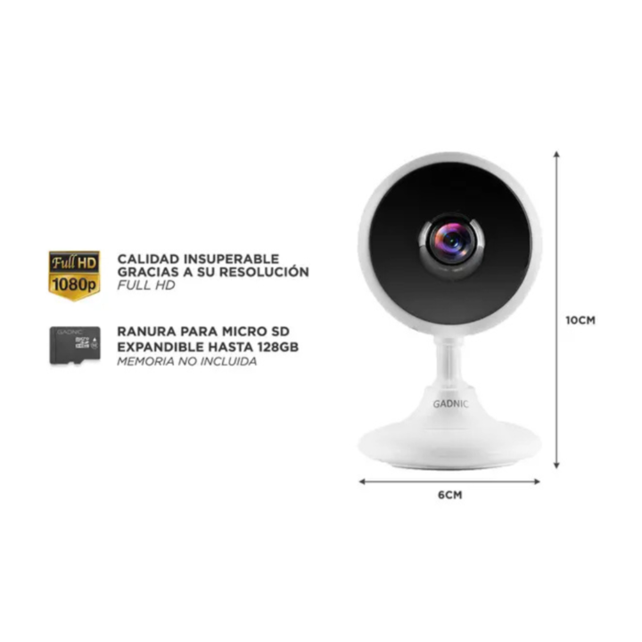 CAMARA DE SEGURIDAD GADNIC IP P2P WIFI (C:BLANCO P2P00002) - Vista 2