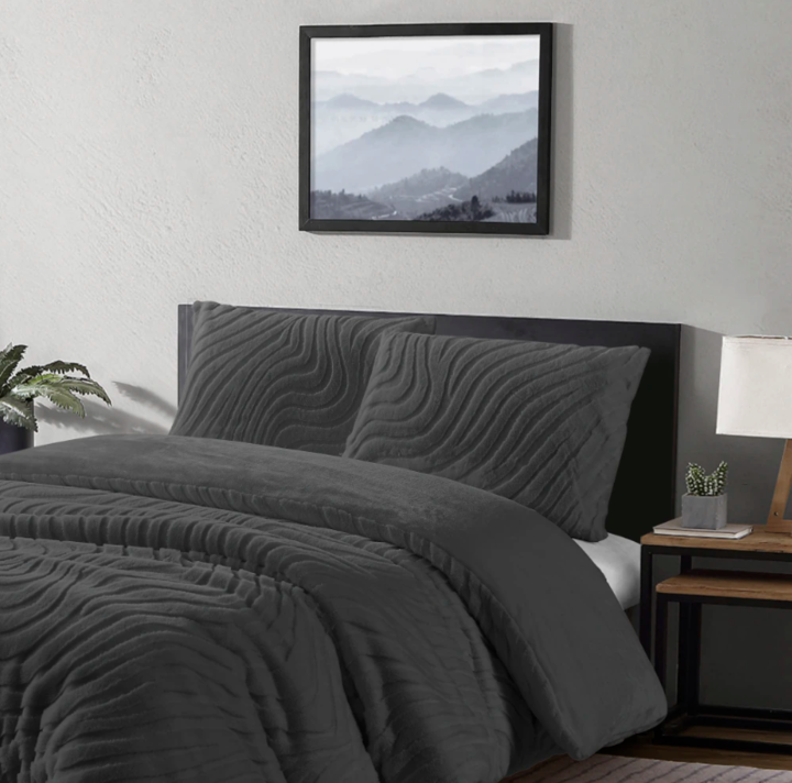 Acolchado Nórdico Manta símil Piel de conejo / Línea Saint Moritz - Twin Size - Vista 7