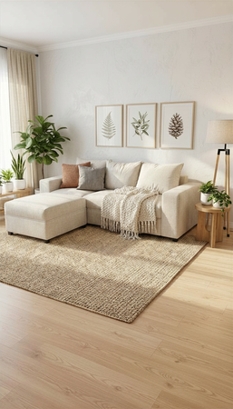 Sillon Milan tres cuerpos con camastro color crema claro