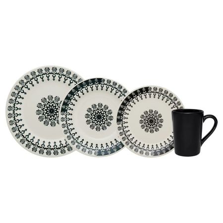 JUEGO VAJILLA X 16 PIEZAS FOLK OXFORD