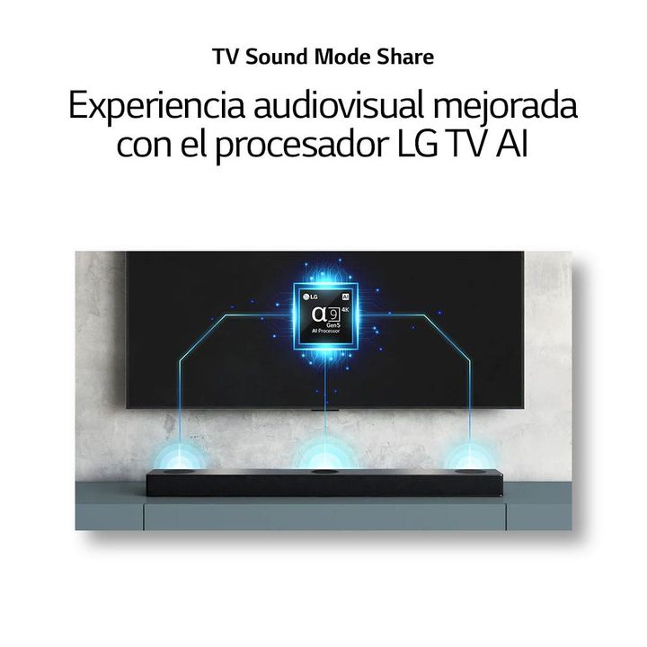 Barra Sonido LG SH7Q 800W 5.1 CH DTS:X Subwoofer inalambrico - Vista 9