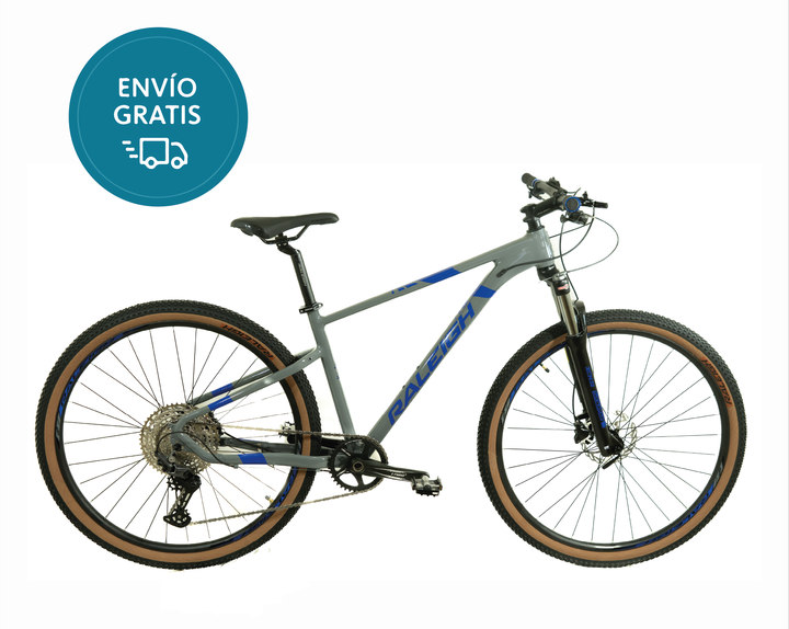 Bicicleta Raleigh Mojave 5.0 / Talle: 19"/L / Gris/Azul / Cuadro de Aluminio / 12Vel Shimano / MonoPlato / Rodado 29" _ Línea 2026 - Vista 1