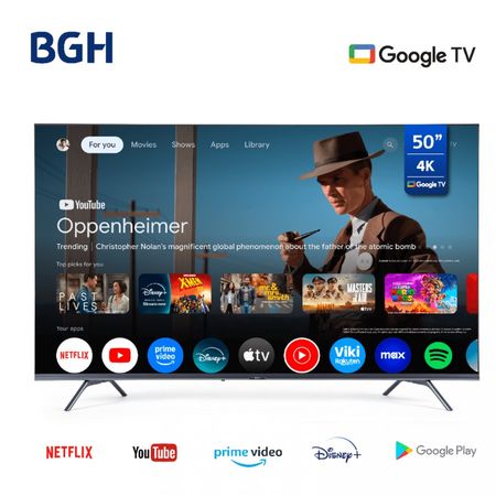 BGH LED 50" B5024US6G GOOGLE TV HDMI USB TDA