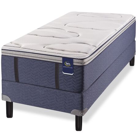 Colchon Sommier Serta Pensilvania Resortes Tejido De Punto 90X190