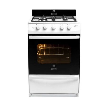 Cocina Escorial Master Style Multi Gas 4 Hornallas Blanco