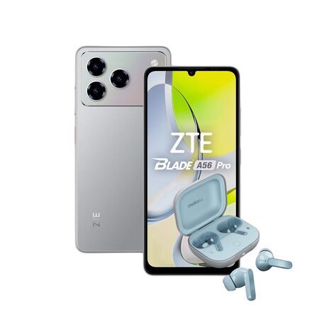 Combo ZTE A56 Pro 4+128GB Grey + Moto Buds Guitar Illusion Blue