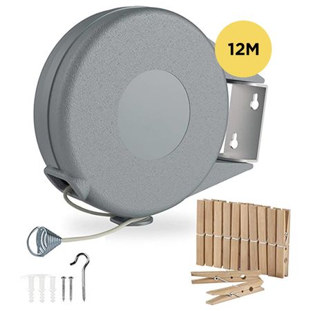 Tender Ropa Gadnic Tendedero Pared Extensible 12 mts