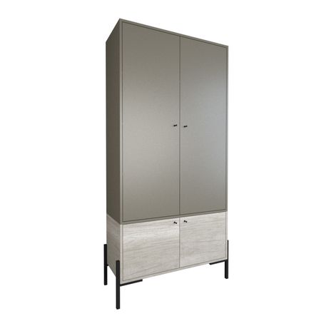 Módulo MetalWood 0.90 Mts Tables Cod: 4254 Gris y Nevado