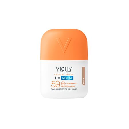 Protector Solar Vichy UV Aqua Fluido Fps50 Tono Medio 50ml