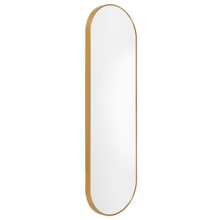 Espejo Ovalado 30x100cm Con Marco Dorado HD0029