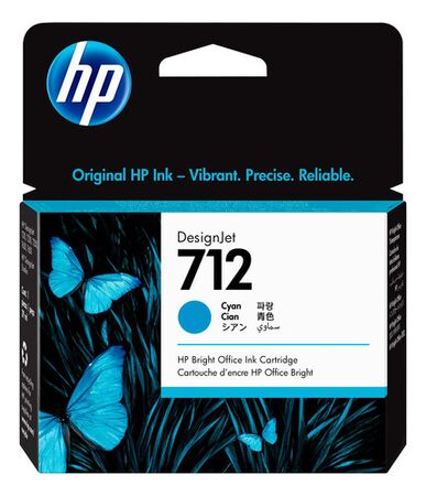 Cartucho De Tinta Hp 712 Cian 3ed67a Plotter T210 T650