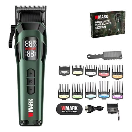 Maquina Cortadora de Pelo Inalámbrica Wmark NG-8080 9000Rpm
