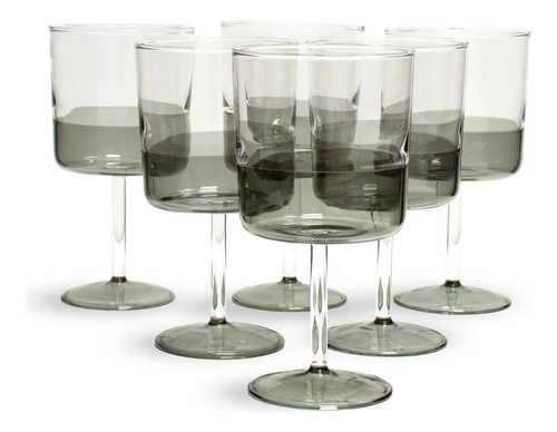 Set 6 Copas Sakura 350ml Moonstone Grey Radiance Series Moonstone Grey - Vista 1
