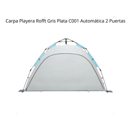 Carpa Playera Rofft C001 Gris Plata Automática 2 Puertas