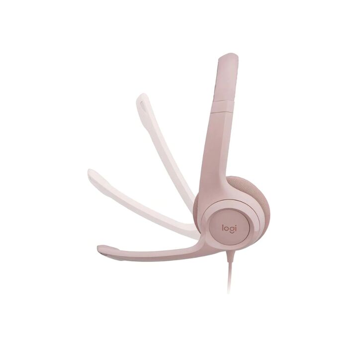 AURICULARES LOGITECH H390 USB CON MICROFONO (C:ROSA) - Vista 2