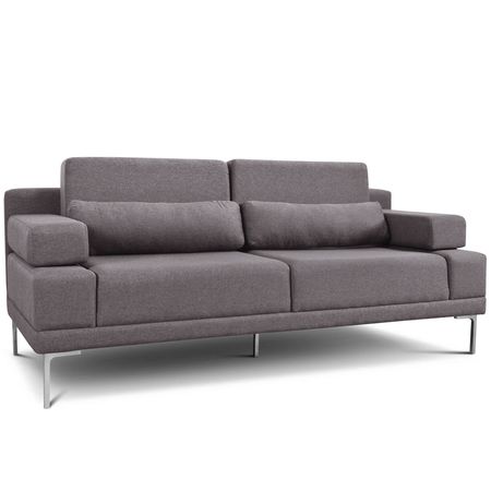 Sillon 2 Cuerpos Verona Tela Shot Stone Antimanchas Espacity