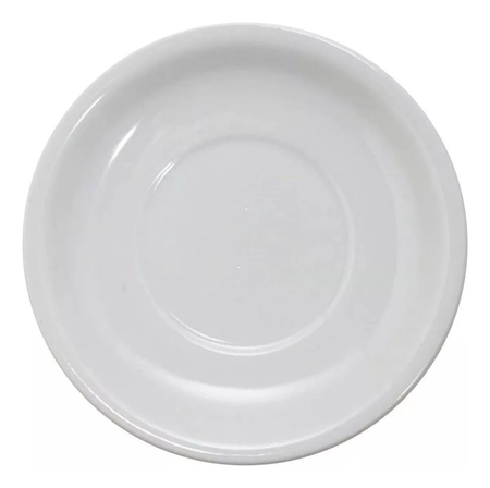 Set X 6 Platos Cafe Porcelana Tsuji 450 Segunda Selección Blanco Plato Café