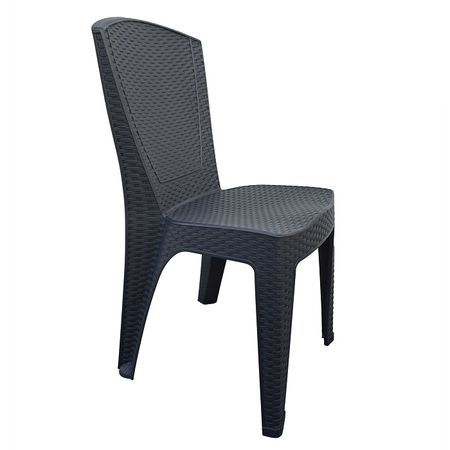 Set x2 Silla Plastica Simil Ratan 