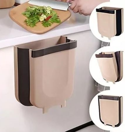 Cesto de basura plegable colgante