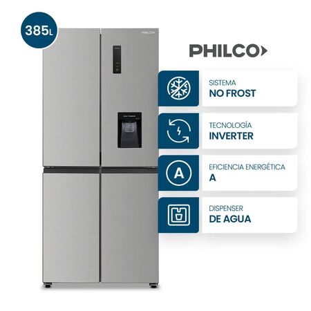 Heladera Multidoor Philco 385L Inverter No Frost Inoxidable Dispenser PHSB470XD2