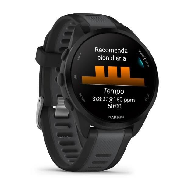 Reloj Garmin Forerunner 165 Black Slate Grey - Vista 2