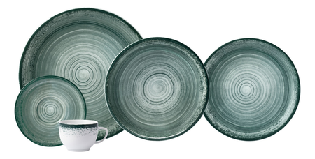 Juego Set X 20 Piezas Vajilla Porcelana Schmidt Linea Esfera