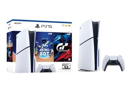 Consola Ps5 Slim Standard + Juego Astro Bot Y Gran Turismo 7