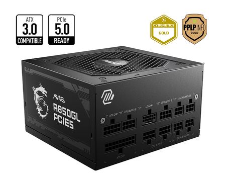 Fuente MSI MAG A850GL 850W 80 Plus Gold Full Modular
