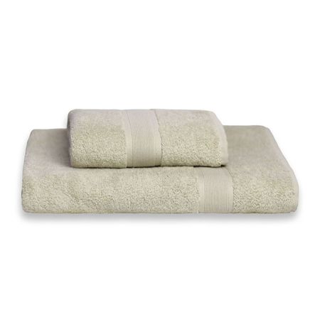 Juego de Toalla y Toallón Frávega Home Algodón 500gr Beige