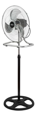 Ventilador Liliana Vp18r Pie 3 En 1 Pared Turbo Control 80w 50.8 Cm Metal 3 Negro Plateado