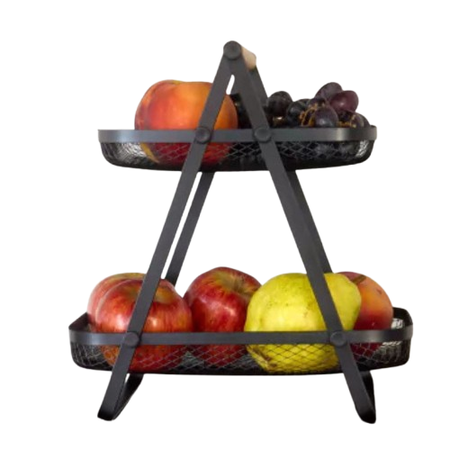 Canasto Cesto Organizador Frutas Verduras Huevos Pan Doble