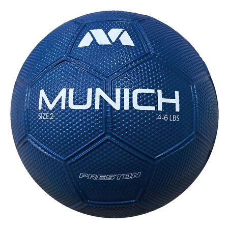 Pelota De Handball Munich Preston Rubber Grip Training Azul 3