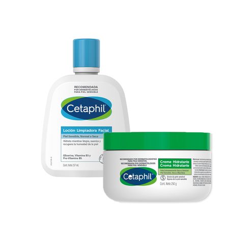 Set Cetaphil Locion Limpiadora 237ml+crema Hidratante 250gr