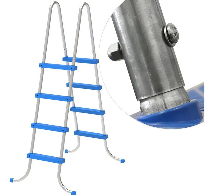 Escalera Para Piletas De Lona 8 Escalones Pelopincho Epxl001 - Vista 3