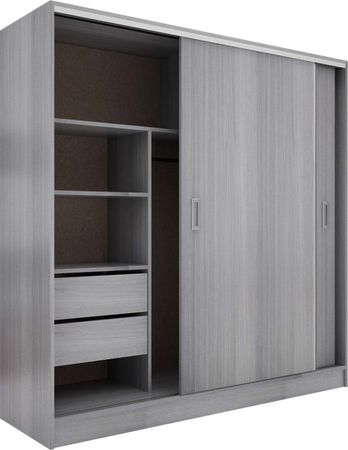 Placard Muebles Orlandi 1C 3152 182Cm 2P 2C Jacaranda