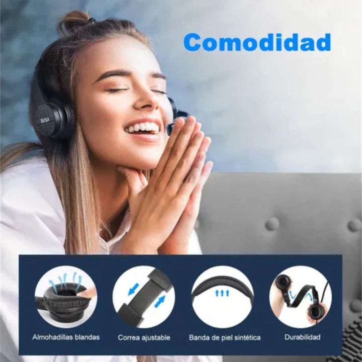 Auriculares EKSA H12E USB + Micrófono Y Cancelación De Ruido - Vista 4
