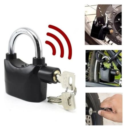 Candado con alarma con llaves