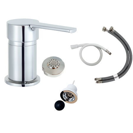 Grifería de Baño Para Bidet Monocomando Novohome Cromado
