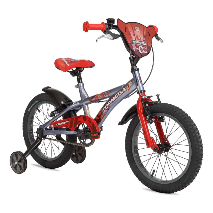Bicicleta Infantil TopMega Crossboy Rodado 16 GrisRojo - Vista 1