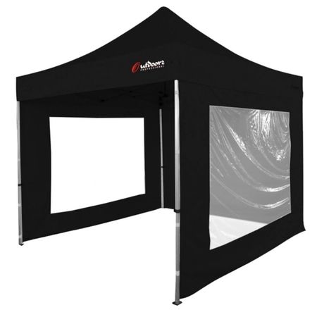 Gazebo Ipanema Outdoors 3 X 3 De Aluminio Con Ventana Negro