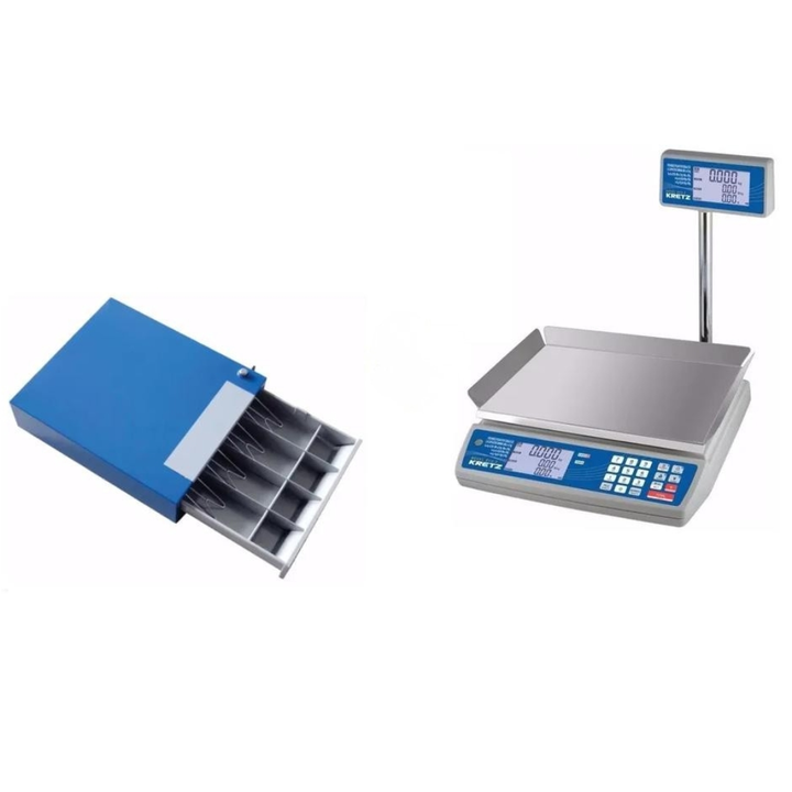 Combo Balanza Novel 30kg + Gaveta 4 Divisiones Lipari - Vista 1