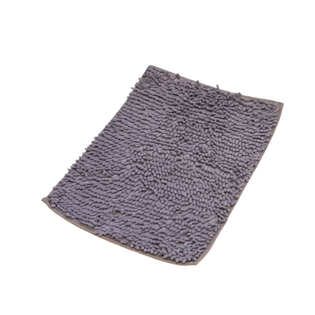 Alfombra de Bano Shaggy Lavable Gris 40x60 cm